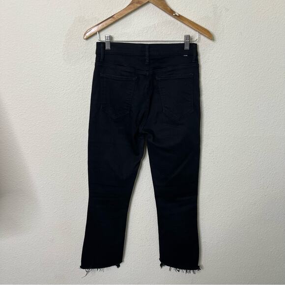 Mother The Insider Crop Two Step Fray Black Jeans in Not Guilty Womens Size 29 - Picture 6 of 10